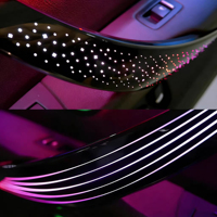 Kit d'éclairage LED dynamique et coloré style galaxie pour l'intérieur de voiture BMW Série 3/4 2013-2019 F30 F34