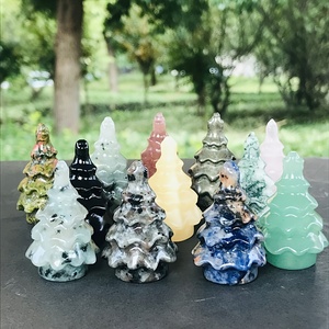 Hand Woven Mixed Raw Crystal Gravel <b>Christmas</b> <b>Tree</b> Amethyst Rose Quartz Citrine Crystal <b>Tree</b> Home <b>Table</b> <b>Christmas</b> Decor - Product Image 4