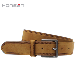 Cinturón de Diseño Moderno para <span class=keywords><strong>Hombre</strong></span>, 100% PU, Color <span class=keywords><strong>Amarillo</strong></span>, Hebilla de Aleación, 34 mm de Ancho, 104 cm de Largo, Opción de Logotipo Personalizado - Venta al Por Mayor - Product Image 4