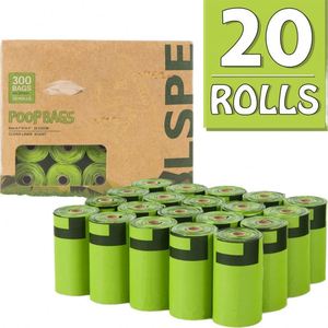 20 rouleaux de sacs à déjections canines, pack 2026, best-seller, sacs à déchets écologiques biodégradables - Product Image 1