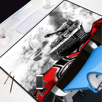 Tapis de souris et de clavier de jeu de style militaire extra large et doux