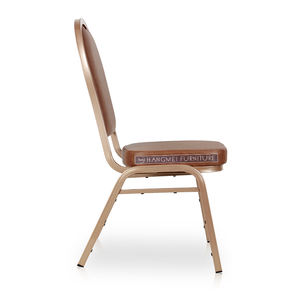 Chaises <span class=keywords><strong>de</strong></span> réunion d'hôtel modernes en métal avec coussin en mousse haute densité, empilables, mobilier commercial pour salon et <span class=keywords><strong>salle</strong></span> <span class=keywords><strong>de</strong></span> conférence - Product Image 5