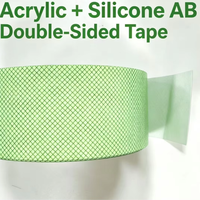 AB Silikon/Acryl Doppelseitiges Klebeband Hochtemperatur-Differenzklebeband Silikon/Acryl Doppelseitiges PET-Klebeband