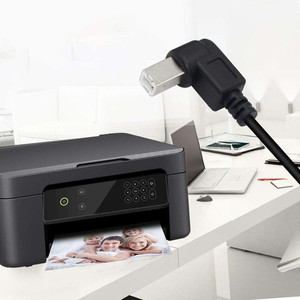 Cable de Impresora USB Tipo <span class=keywords><strong>BF</strong></span> en Ángulo Recto de 90 Grados - Product Image 4