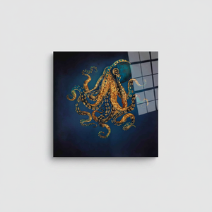 Printed Octopus <b>Canvas</b> <b>Wall</b> Art: Elegant, Unique, and Personalized Decor,TEMPERED GLASS ART - Product Image 2