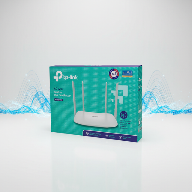 TP-Link Archer C50 AC1200 Dual Band Wireless Router, 4x5dBi Antennas WiFi Router with Access Point Mode for Home