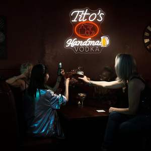 Letreros de neón de <span class=keywords><strong>Vodka</strong></span> hechos a mano para decoración de pared Letrero de neón regulable para hombre Cueva Luces de neón personalizadas - Product Image 5