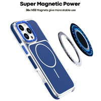 Étui de téléphone magnétique robuste pour iPhone 16 Pro Max, double couche, antichoc, protection intégrale, coque de protection robuste pour téléphone portable