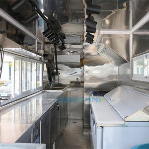Chammp, nuevas <span class=keywords><strong>furgonetas</strong></span> comerciales personalizadas de acero inoxidable para alimentos, remolque de concesión totalmente equipado, venta de cocina completa para EE. UU., para Chip - Product Image 6