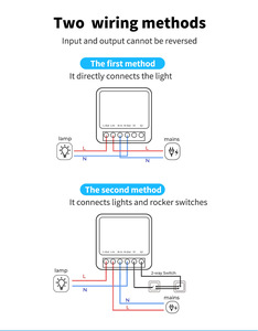 1 Gang 2 Ways for WiFi Smart Wall Switch 16A <strong>App</strong> Remote Control <strong>Timer</strong> Countdown Relay Release US - Product Image 5