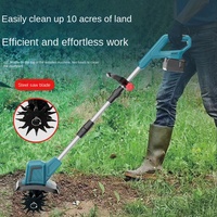 Nouveau motoculteur rotatif électrique domestique Micro Bulldozer Lithium-Ion tenu dans la main petit cultivateur agricole de ripper de houe