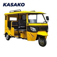 Tricycle à moteur à essence Bajaj TVS à trois roues pour passagers, haute qualité, grande capacité de charge, certifié CEE