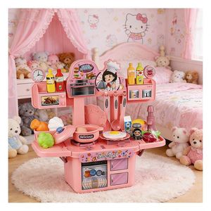 Collection de jouets de cuisine pour enfants : cuisinière, évier, tiroir de rangement, étagère – Apprentissage et développement pour le bonheur à la maison - Product Image 5