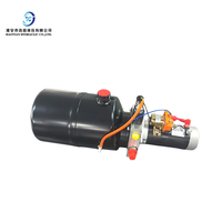 Unit Tenaga Hidrolik 12V DC Motor 1.2kW dengan Tangki Baja 4L dan Kontrol Kabel Jarak Jauh 2m untuk Truk Tipper Dumper Roda Tiga Listrik
