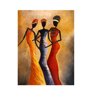 Peinture par numéro pour gros nude femmes africaines peinture avec nombre - Product Image 1