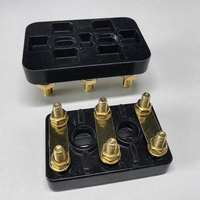 Bloc de bornes de moteur en laiton ASHAN 6 postes TB06501 (55*35 M5) pour câblage de moteur triphasé de machine électrique