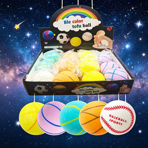 Jouet sensoriel anti-stress en TPR, balle de billard, de baseball, de basketball, de rugby, jouet souple à presser pour enfants autistes - Product Image 1