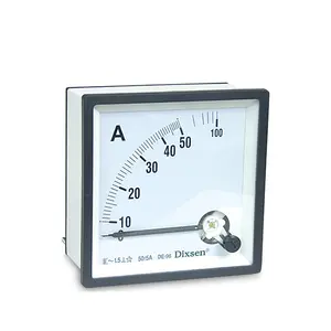 Voltímetro de CA de tamaño pequeño de 52MM, caja redonda analógica de color negro, medidor de Panel analógico de voltaje de voltios, 52x52