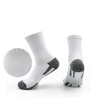 Chaussettes de course professionnelles pour hommes printemps-été, semelle en tissu éponge, anti-odeur et absorbantes