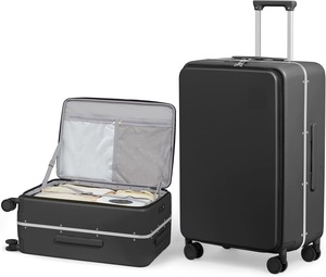 Ensemble de bagages de luxe en tissu nylon de haute qualité, antivol, avec 4 roues pivotantes, chariot en alliage d'aluminium pour le voyage - Product Image 1