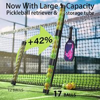 Récupérateur de balles de pickleball et support de rangement pour 14 balles avec sangle, protège-dos pour accessoires de pickleball, rapide