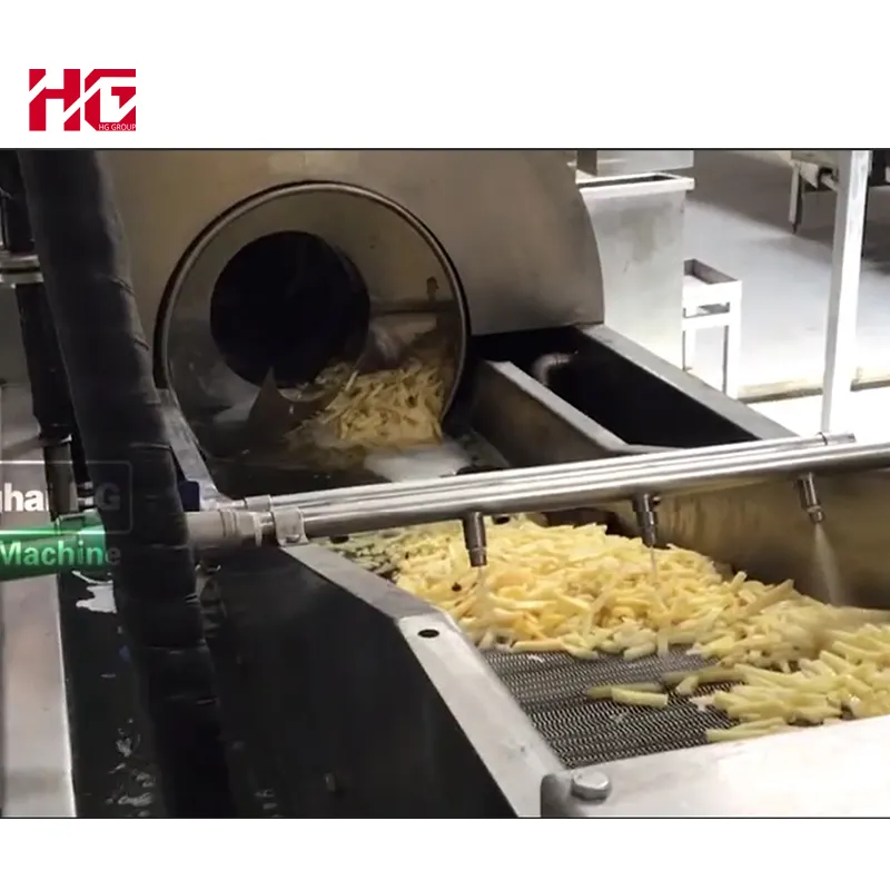 KFC Frozen french fries production line / potato chips making machine / frying machine