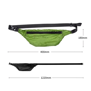 Riñonera Deportiva Plegable Ligera 2024, Bolsa de Cintura Multifuncional, Bolsillo con Cordón, Riñonera Plegable - Product Image 5