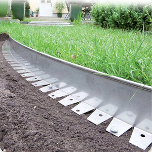 Kit de bordure de paysage facile à installer sans creuser pour les parterres de fleurs de jardin Bordure rectangulaire de 5/8/10m de haut pour l'autoroute/les parcs de stationnement - Product Image 6