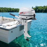 Moteur hors-bord électrique E8 48V 6kW refroidi par eau avec commande par timon pour bateau de pêche