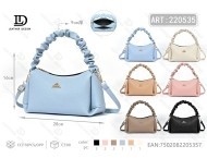 Borsa a Spalla da Donna a Forma di Raviolo in Microfibra Sintetica con Tracolla Singola e Chiusura a Cerniera, Stile Moda per Tutte le Stagioni - Product Image 1