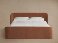 Modernes Luxus-Massivholzbettgestell Designer Weißes Gepolstertes Plattformbett Holzbetten für Schlafzimmer-Sets Luxushotel