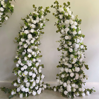 Hochzeits-Rosenbogen-Blumenhintergrund Künstlicher Seidenblumenbogen Dekoration für Abschlussfeier Erntedankfest Ostern und Andere Anlässe