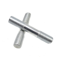 OEM Customized Carbon Steel Din975 Din976 Black Zinc 8.8 10.9 Double-End Threaded Rods Stud Bolt