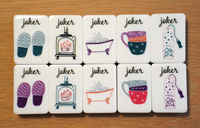Ensemble de Mahjong personnalisé, ensemble avec un design confortable, 160 tuiles, acrylique gravé à deux couches, personnalisé