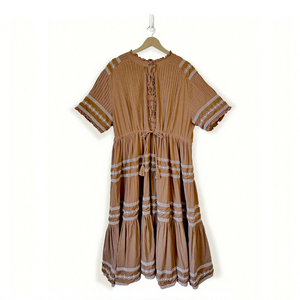 Abito da sera coordinato <span class=keywords><strong>mamma</strong></span> e figlia Hongbo per bambine e neonate, stile europeo, ricamato, ecologico e traspirante - Product Image 3