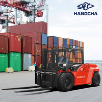 Chariot élévateur diesel Hangcha 10 tonnes série X, moteur Isuzu, robuste, mât 3000 mm, machine de levage industrielle pour la logistique portuaire
