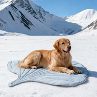 2025 nouveauté refroidissement tapis pour animaux de compagnie forme de feuille personnalisable en gros vente chaude été doit avoir