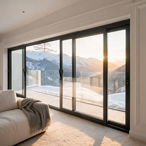Puertas Corredizas de Vidrio de Alto Rendimiento y Ahorro Energético con Perfil de Aluminio para Jardín y Balcón - Product Image 1