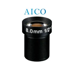 1/2inch 8.0 Mm Focal Length 8mm Aperture No.F1.6 F#1.6 2mp M12 S-mount Cctv Board Camera Lenti 1/2" F/1.6 Lens