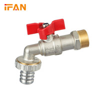 IFAN PLUS extérieur robinet Long Chrome conception personnalisée poignée en fer jardin d'eau 1/2 "-3/4" longue robinet Bibcock