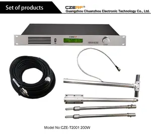 Atacado 200 watts transmissor-Transmissor fm sem fio profissional, transmissor fm estéreo e profissional de CZE-T2001 w com 150 w e 200 w