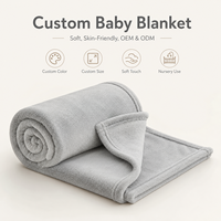 Couvertures multifonctions en peluche grise et corail de luxe pour bébé Couverture super douce pour enfants pour l'hiver