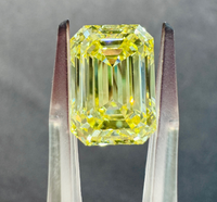 Joya Lanphear, Diamante Cultivado en Laboratorio, Corte Esmeralda, 8.88CT, Amarillo Intenso Fantasía, VS1, Corte Excelente, Certificado IGI