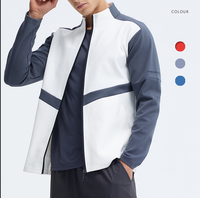 Veste Coupe-Vent Légère Homme Personnalisée avec Logo pour l'Automne, Sportswear Respirant Séchage Rapide pour la Salle de Sport et la Course, Grandes Tailles
