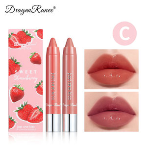 Crayon Style Lipstick 2PCS Set One Stroke Coloring Smooth Application Moisturizing Shiny Lip Gloss Lip <strong>Liner</strong> - Product Image 6