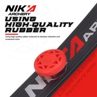 Amortisseur en caoutchouc Nika Archery pour branches d'arc recurve – Réduction des vibrations et absorption des chocs