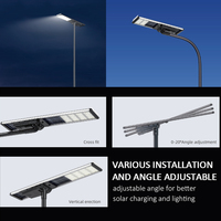 Lampe de rue solaire LECUSO Manufacture 30W 60W 90W 120W 150W Lampadaire solaire à LED étanche avec contrôle