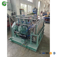 Compresor industrial sin aceite de 30KW Entrada de pistón de gas de óxido de carbono CO de bajo mantenimiento Salida de 0.05Bar Flujo de 25Bar 120Nm3/H