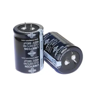 Condensador electrolítico de aluminio JCCON 400V 150UF 220UF 330UF 470UF 680UF 820UF 1000UF 1500UF 1800UF 2200UF 2700UF