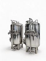 Filtre mécanique pour réservoir d'eau en acier inoxydable SS304 avec sable de quartz, réservoir sous pression et commande PLC, haut débit, usage industriel